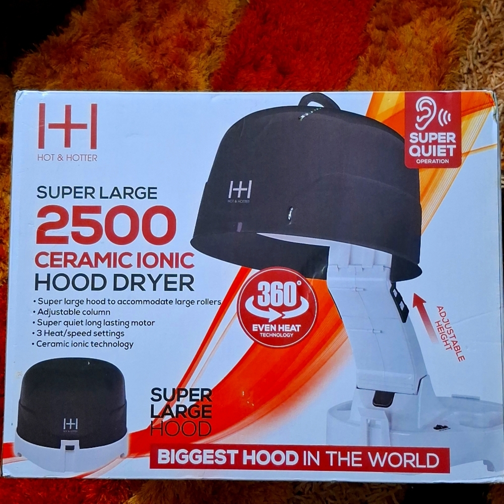 Supper Large2500 Ceramicionic hood dryer,360 degree terun, adjustable hight arm,